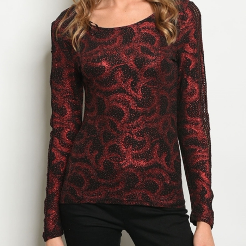 Red & Black Top